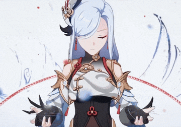 a girl with long hair is holding a sword in her hands .