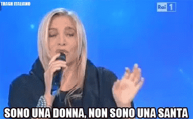 Sono Una Donna Non Sono Una Santa GIF - Mara Venier Canzone Woman GIFs