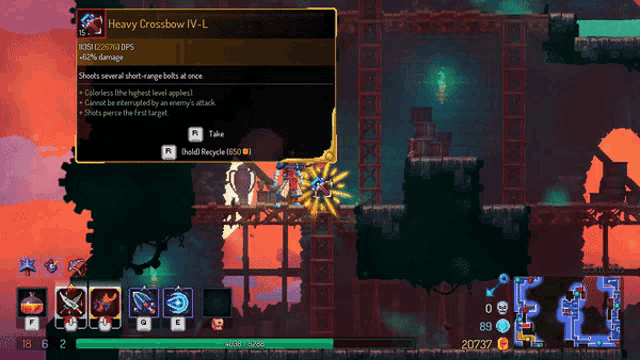 a video game screen shows a heavy crossbow iv-l item