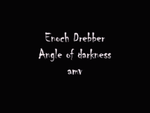 a black and white photo with the words angle of darkness