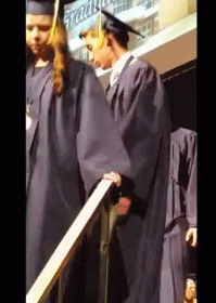 All Of Those Years Of School For Nothing GIF - Graduate Caught Robe GIFs