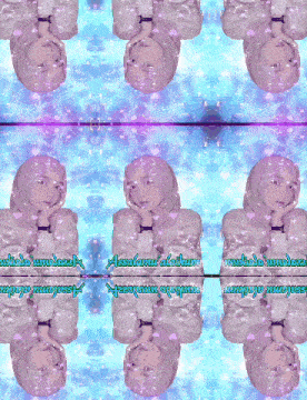 a repeating pattern of images of a woman with the words assalamualaikum on the bottom right