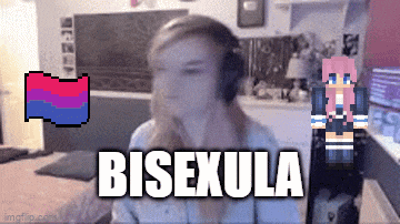 a blurred image of a girl with the word bisekula written on it
