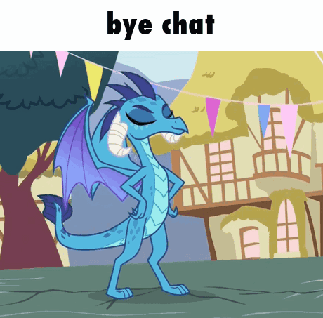 Mlp Ember Bye Chat GIF - Mlp Ember Bye Chat My Little Pony GIFs