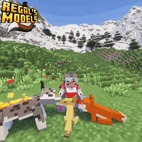 a screenshot of a minecraft game called regale models