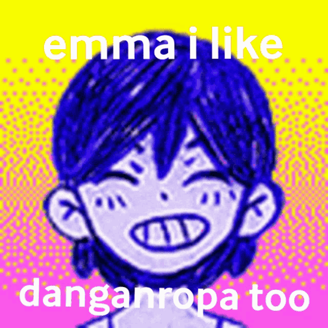 emma i like danganropa too with a drawing of a girl