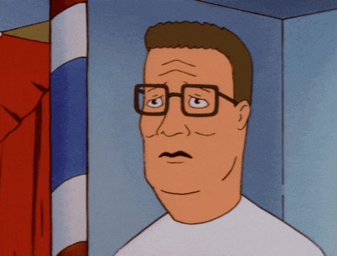 a cartoon of a man with glasses and a mustache