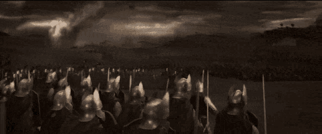 a black and white photo of a battle scene