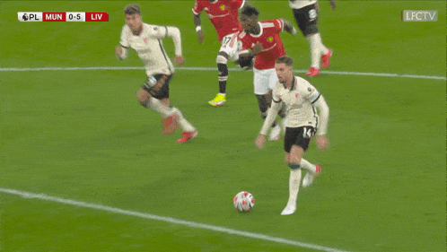 a soccer game is being broadcasted on lfctv