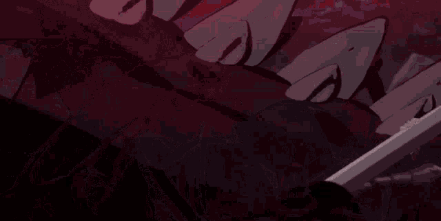 a close up of a person holding a knife with the words " bahonun gotii " in the corner