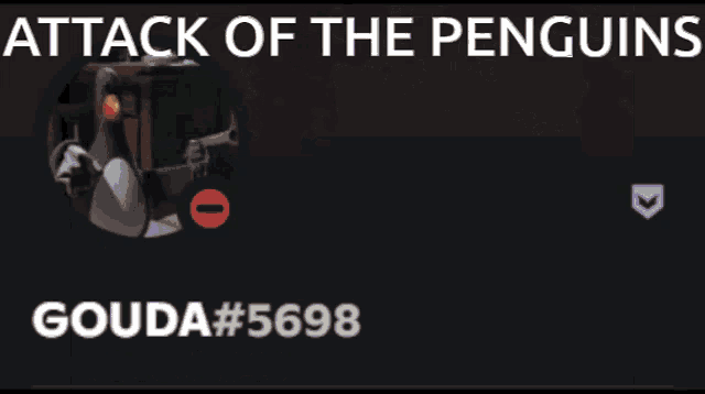 a poster for attack of the penguins with a picture of a bird