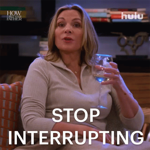 Stop Interrupting Sophie GIF - Stop Interrupting Sophie How I Met Your Father GIFs