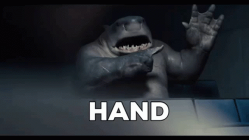 King Shark Hand GIF - King Shark Hand The Suicide Squad GIFs