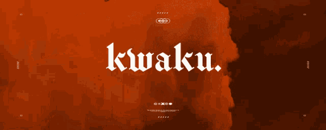 a red background with the words k waku on it