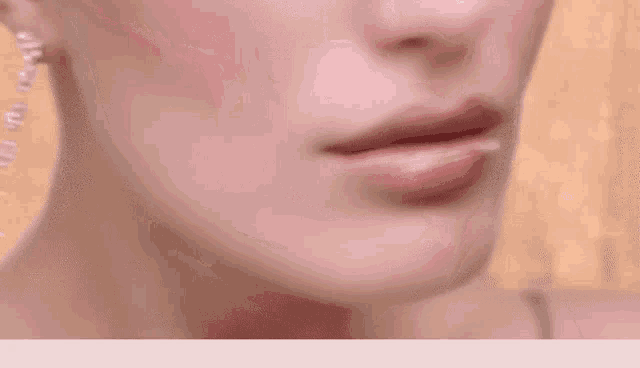 a close up of a woman 's mouth with the words hell yeah below