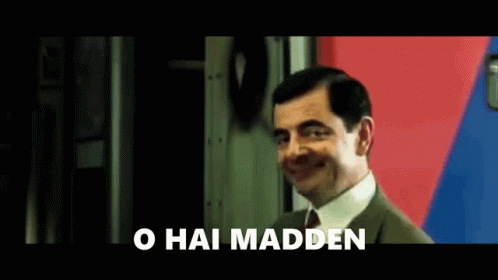 Madden Hi GIF - Madden Hi Mr Bean GIFs