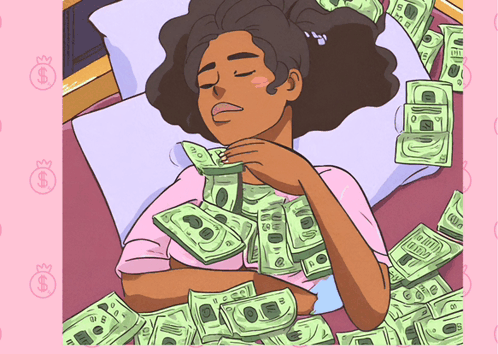 Sleeping With Money Soft Life GIF - Sleeping With Money Soft Life Dreaming About Money GIFs