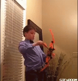 Toy Crossbow GIF - Ouch Fail GIFs