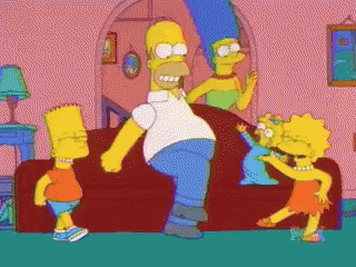 The Simpsons Dancing GIF - The Simpsons Dancing Party Hard GIFs