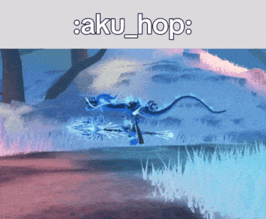 a drawing of a person with a bow and arrow with aku hop written on the bottom