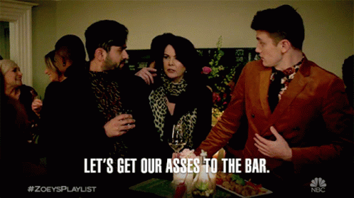 Lets Get Our Asses To The Bar Zoeys Extraordinary Playlist GIF - Lets Get Our Asses To The Bar Zoeys Extraordinary Playlist Lets Go To The Bar GIFs