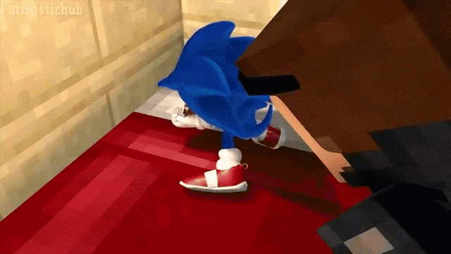 a cartoon of sonic the hedgehog in a video game
