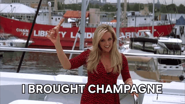 I Brought Champagne Jenna Maroney GIF - I Brought Champagne Jenna Maroney 30rock GIFs