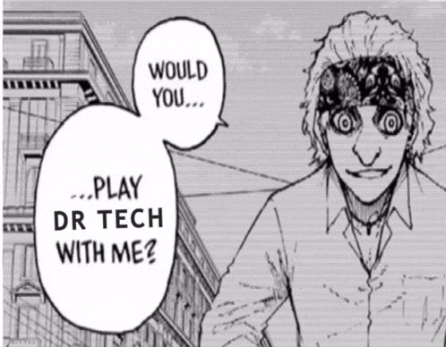 a black and white drawing of a man with a bandana on his head and a speech bubble that says " would you "