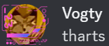 a picture of a coin with the words vogty tharts written on it