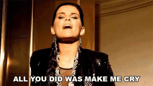 All You Did Was Make Me Cry Nelly Furtado GIF - All You Did Was Make Me Cry Nelly Furtado Fuerte Song GIFs