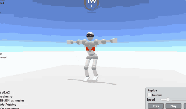 a screenshot of a video game with the number 199 on the top