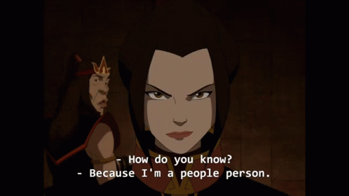 Because Im A People Person Azula GIF - Because Im A People Person Azula Avatar The Last Airbender GIFs