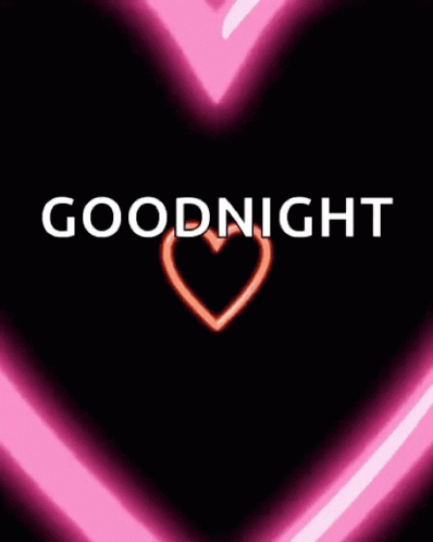 Ggood Night Hearts GIF - Ggood Night Hearts Neon GIFs