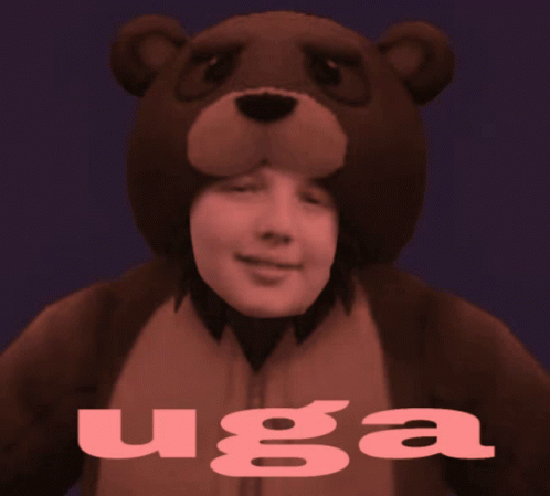 Santa Uga Bear GIF - Santa Uga Bear Change Color GIFs