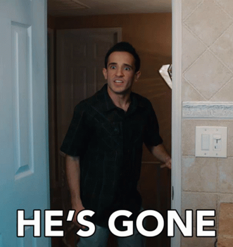 Hes Gone Anthony Mennella GIF - Hes Gone Anthony Mennella He Is Not Here GIFs