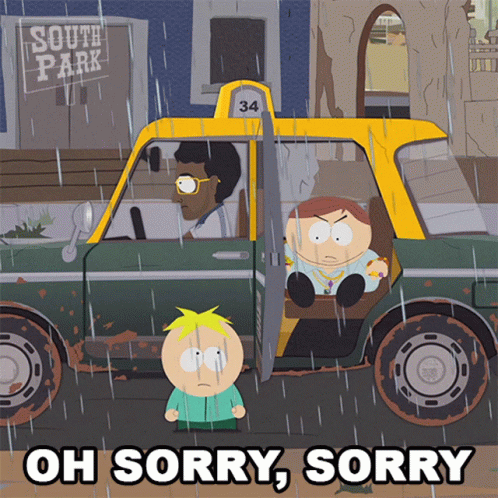 Oh Sorry Butters Stotch GIF - Oh Sorry Butters Stotch Eric Cartman GIFs