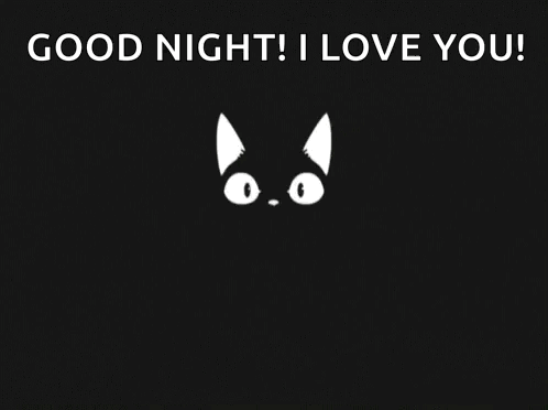 Night Cat GIF - Night Cat Minimal Art GIFs