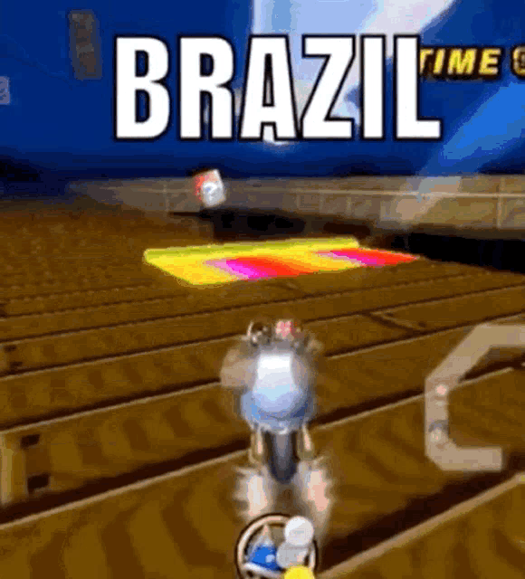 a video game with the word brazil on the bottom