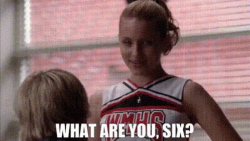 Glee Quinn Fabray GIF - Glee Quinn Fabray What Are You Six GIFs