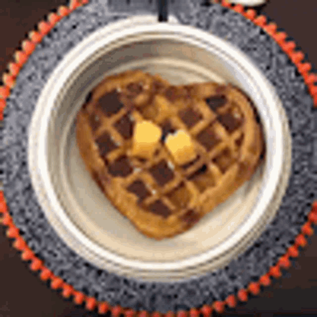 Waffle Breakfast GIF - Waffle Breakfast Heart Waffle GIFs