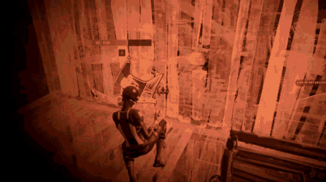 a person in a video game with the number 90 on their chest