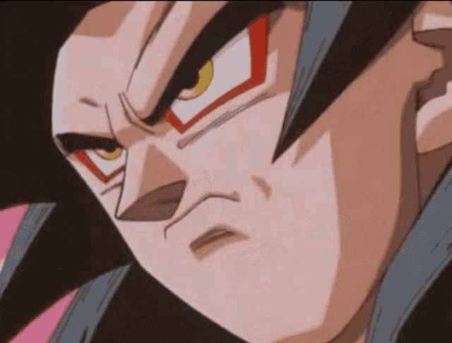 a close up of a cartoon character 's face