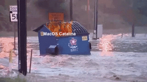 Macos Dumpster Fire GIF - Macos Dumpster Fire Catalina GIFs