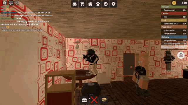 a screenshot of a video game shows a girl standing in a room