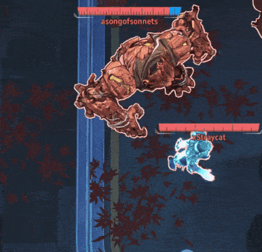 a screenshot of a video game with xstraycat in the middle