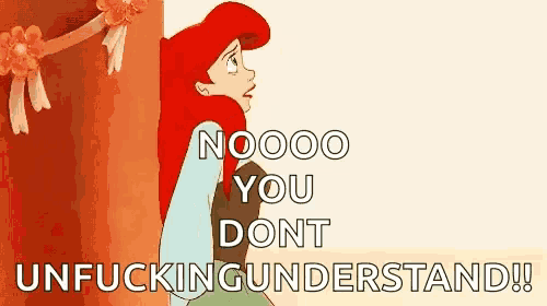 a cartoon of ariel from the little mermaid standing next to a wall .