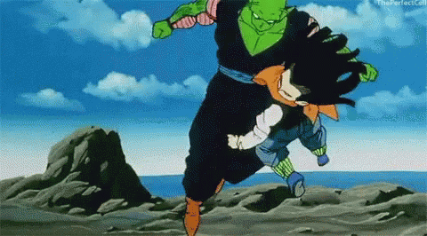 Android17 Punch GIF - Android17 Punch Piccolo GIFs