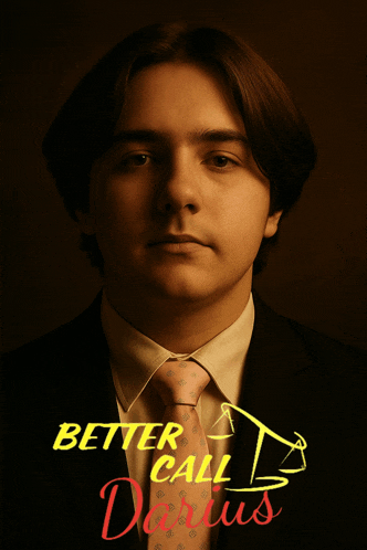 a man in a suit and tie with the words better call darius