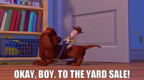Toy Story Woody GIF - Toy Story Woody Okay Boy To The Yard Sale GIFs