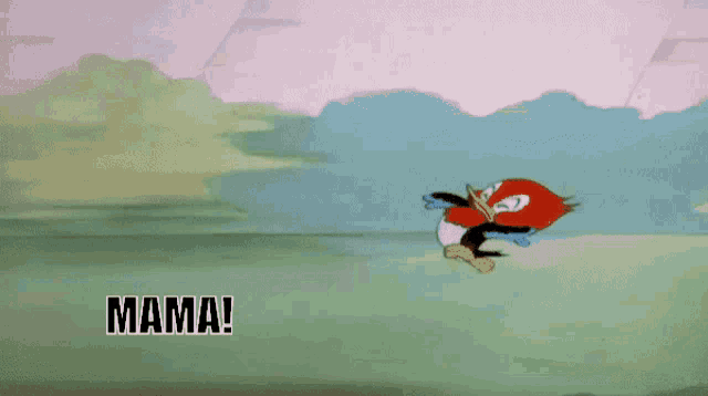 a cartoon of a penguin wearing a cape and a cape that says mama
